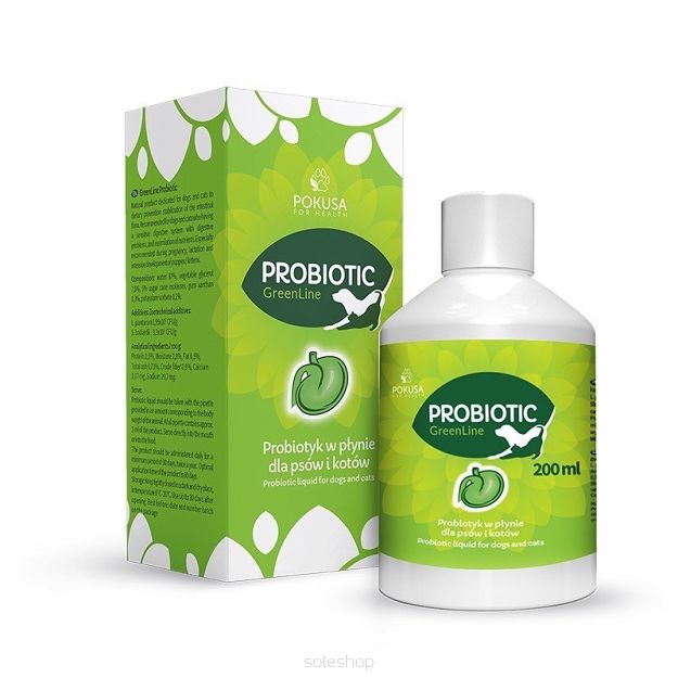Pokusa – GreenLine Probiotic w płynie dla psów 200 ml