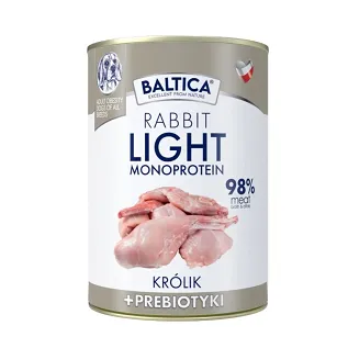 Baltica - Mono Light Rabbit 400g - Królik z prebiotykami