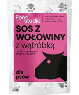 Food Studio Chefs – SOS z Wołowiny z wątróbką 100ml – sos wątrobowy dla psów