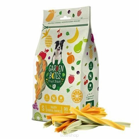 Garden Bites – Fruity Dental Swirls – rozmiar S, 30 szt. – świderki
