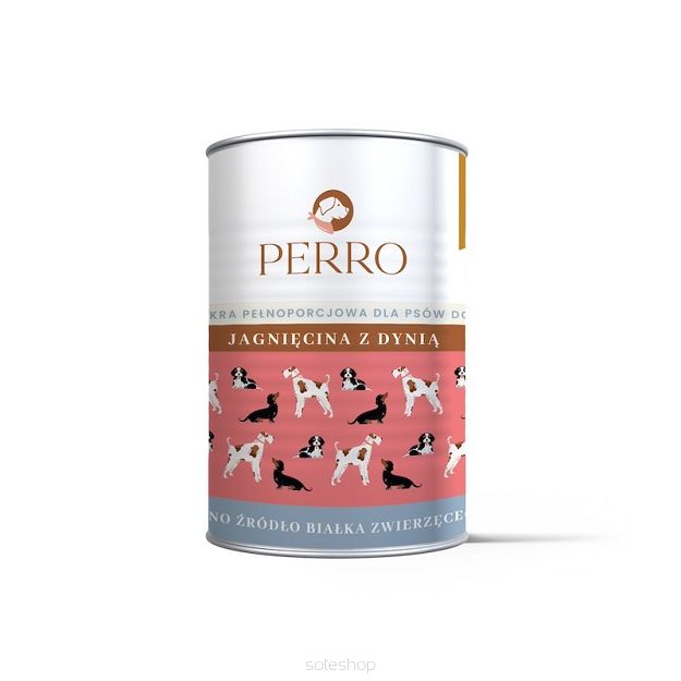 Perro – Jagnięcina z dynią 400g – Monobiałkowa formuła dla psów dorosłych