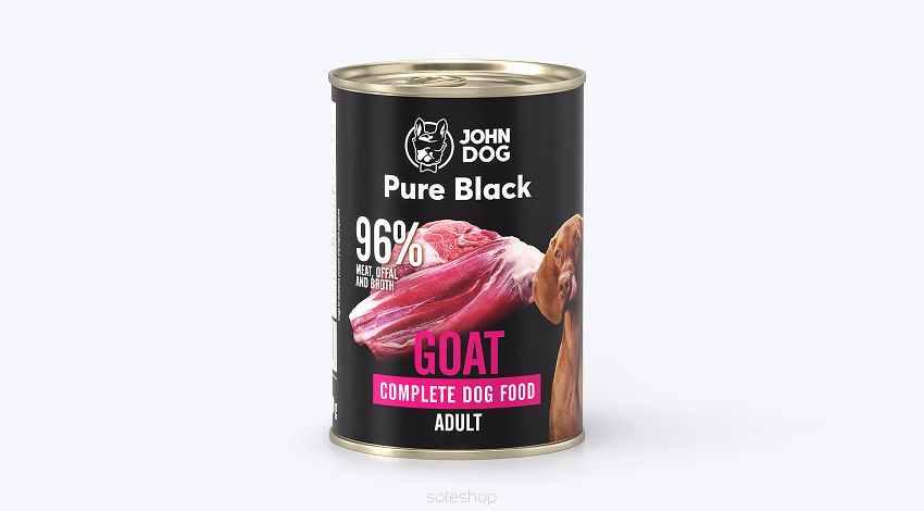 John Dog Monobiałkowa karma mokra dla psa  Pure Black 400g