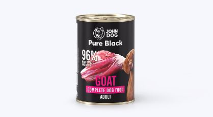 John Dog Monobiałkowa karma mokra dla psa  Pure Black 400g