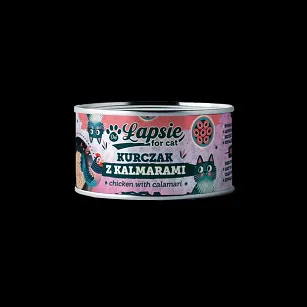 Łapsie Filet z kurczaka w bulionie z kalmarami 80g