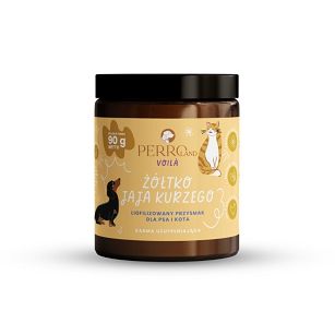 PERROland – Voila 90g – Żółtko jaja kurzego – Liofilizowany przysmak dla psa i kota