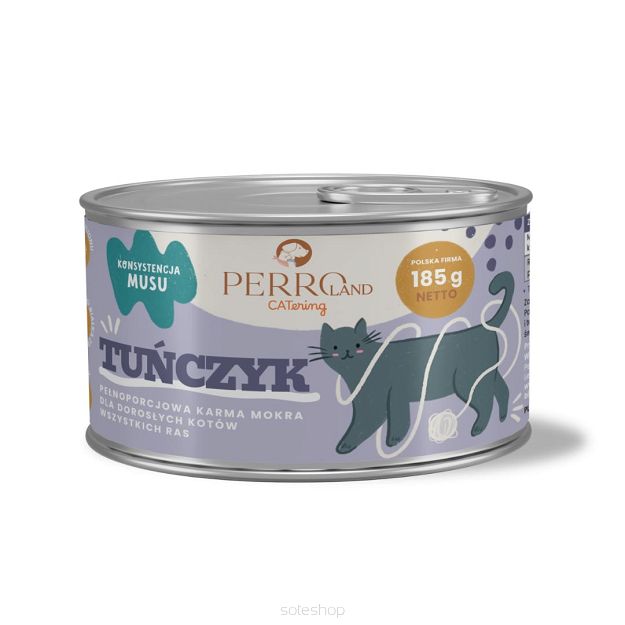 PERROland CATering 185g – Tuńczyk – Pełnoporcjowa karma mokra dla kotów