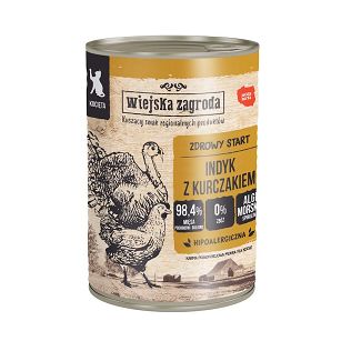 Wiejska Zagroda – Kocięta – Indyk z Kurczakiem 400g