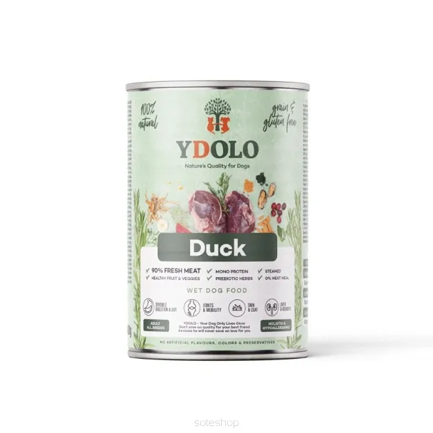 YDOLO - Duck 400g - Kaczka - mokra karma dla psa