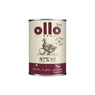 OLLO Pure Kaczka z jabłkiem - karma mokra dla psa 400g