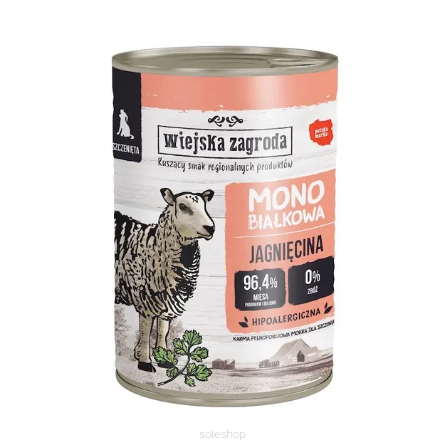 Wiejska Zagroda - Kaczka 400g - Monoproteinowa karma dla psa dorosłego