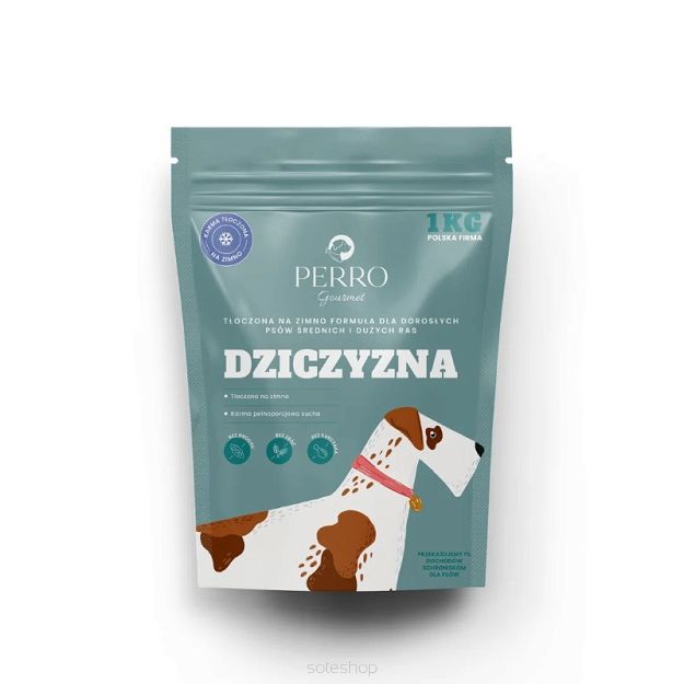 Perro – Dziczyzna – Karma tłoczona na zimno – średnie i duże rasy 1KG