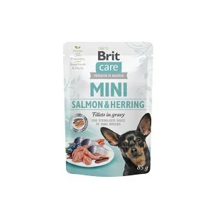 Brit Care Dog Mini Salmon & Herring Sterilised 85g - Łosoś ze śledziem
