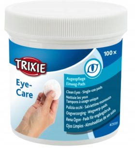 Trixie Płatki do czyszczenia oczu psa kota Eye Care z aloesem 100szt