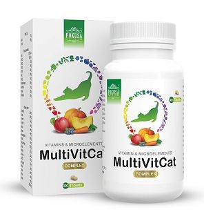 Pokusa – MultiVit Cat 300 tabletek – Witaminy dla kota
