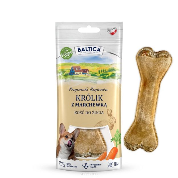 Baltica – Królik z marchewką 12cm – Kość do żucia 1 szt.