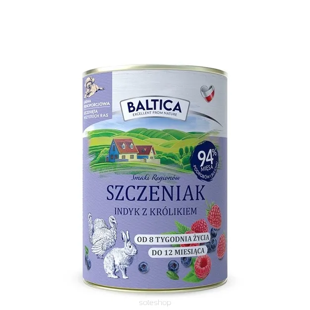 Baltica - Szczenięta - Indyk z królikiem 400g