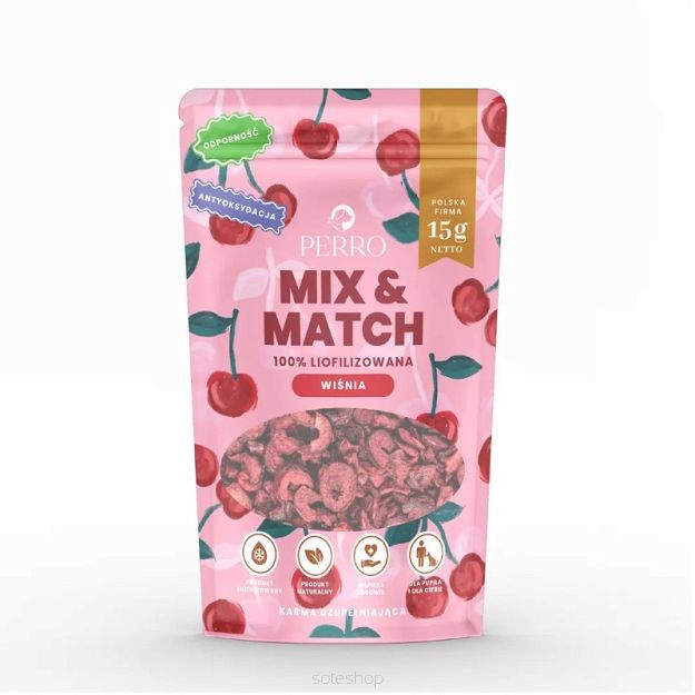 Perro – MIX & MATCH – Wiśnia liofilizowana 15g
