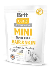 Brit Care Mini Grain-Free Hair & Skin, łosoś i śledź, 2kg