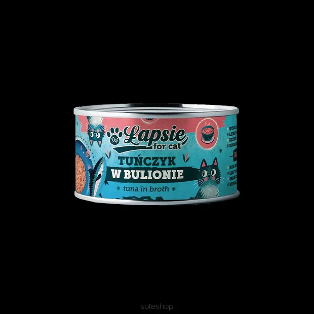 Łapsie Filet z tuńczyka w bulionie 80g