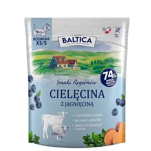 Baltica - Cielęcina z jagnięciną XS/S 1kg - Małe rasy