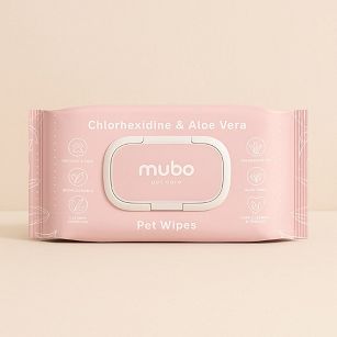 Mubo – Chlorhexidine & Aloe Vera Pet Wipes – Chusteczki z chlorheksydyną i aloesem dla psa i kota