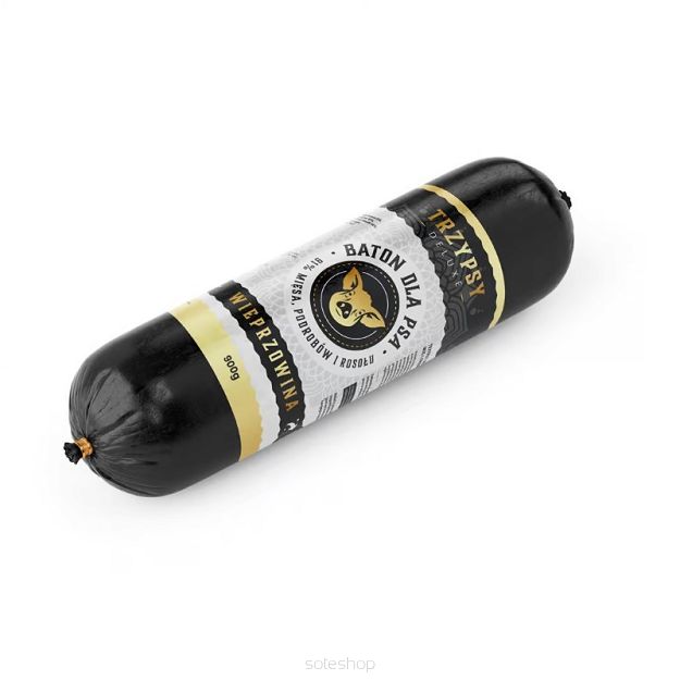 TRZYPSY – Wieprzowina 900g – Monobiałkowy, pełnoporcjowy baton mięsny
