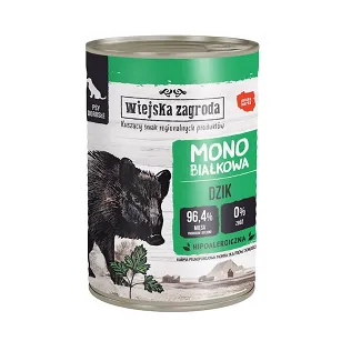 Wiejska Zagroda - Dzik 400g - Monoproteinowa karma dla psa dorosłego