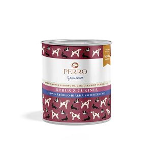 Perro – Struś z cukinią – Monobiałkowa formuła dla wszystkich ras