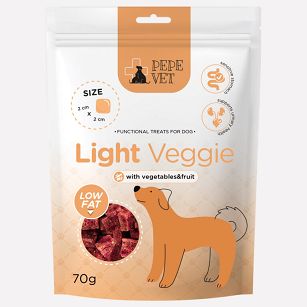 Paka Zwierzaka – PEPE VET – Light Veggie 70g – Warzywne przysmaki funkcyjne