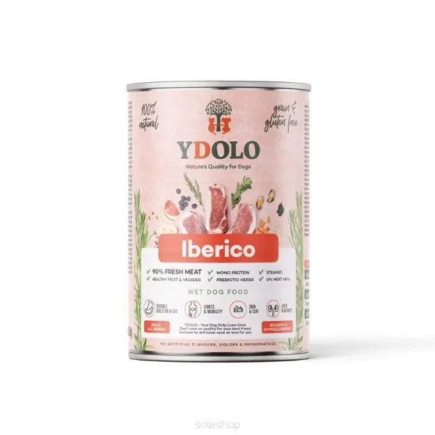 YDOLO - Iberico 400g - Wieprzowina Iberico - mokra karma dla psa