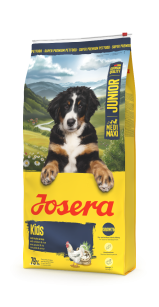 Josera Kids Bezglutenowa karma z kurczakiem i ryżem dla szczeniąt średnich i dużych ras 3kg