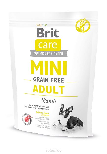 Brit Care Mini Grain-Free Adult, jagnięcina, 400 g