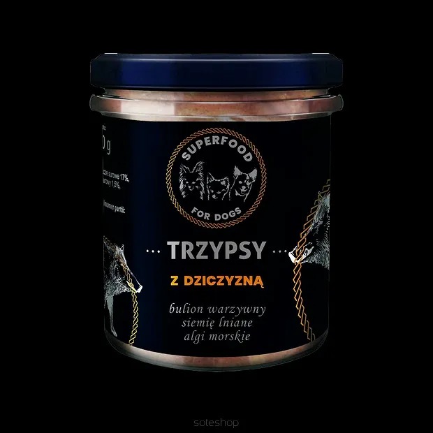 TRZYPSY –Mokra Karma Superfood Wieprzowina z Dzikiem 300g