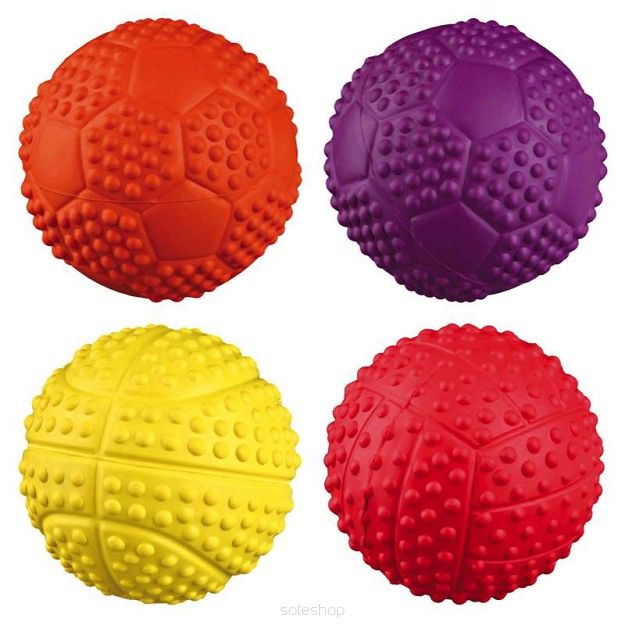 Trixie – Piłka z gumy naturalnej – 5,5cm – piszcząca