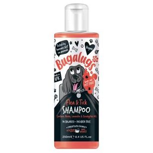 Bugalugs – Flea & Tick Shampoo 250ml – Szampon przeciw pchłom i kleszczom dla psa, z olejkiem Neem