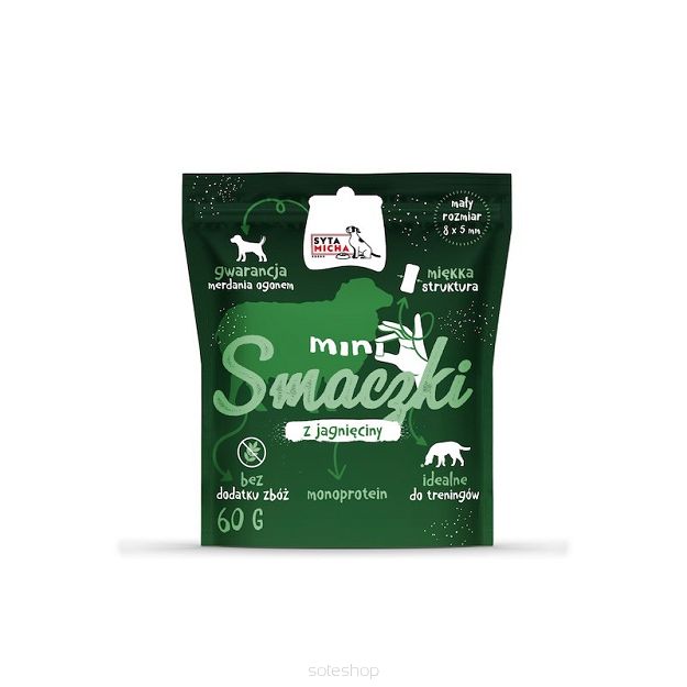 Syta Micha – Mini smaczki dla psa z jagnięciny 60g
