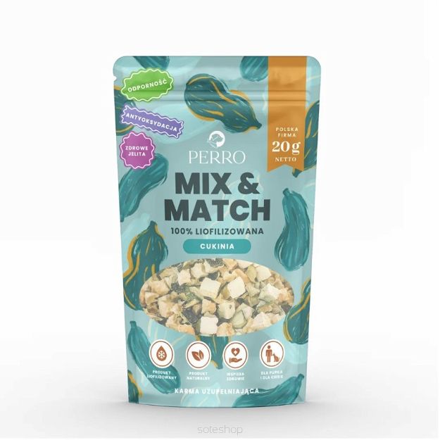 Perro – MIX & MATCH – Cukinia liofilizowana 20g