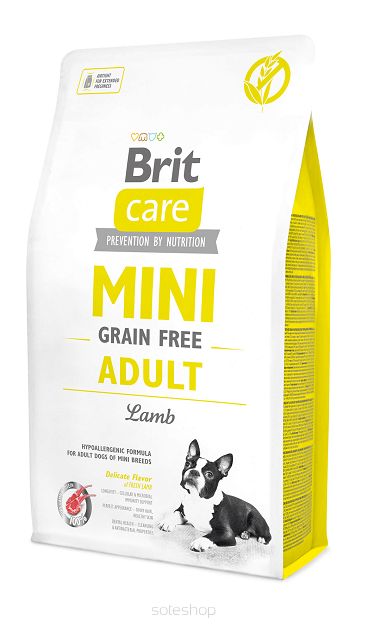 Brit Care Mini Grain-Free Adult, jagnięcina, 2 kg