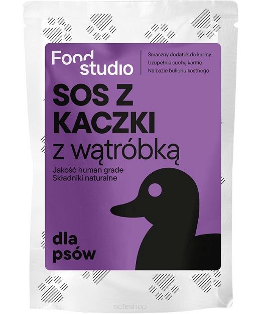 Food Studio Chefs – SOS z Kaczki z wątróbką 100ml – sos wątrobowy dla psów