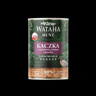 Wataha Hunt Mono Protein Adult Kaczka z Marchewką i Batatem i Gruszką 400g