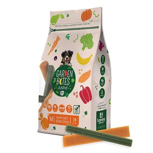 Garden Bites – Puppy Soft Veggie Sticks – rozmiar M, 14 szt. – warzywne patyczki – 12cm, 210g