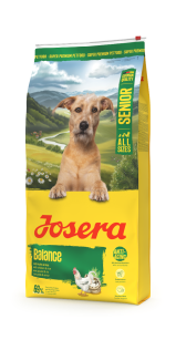 Josera Balance Niskotłuszczowa i niskobiałkowa sucha karma z kurczakiem i ryżem dla starszych psów 900g