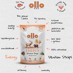 Ollo – Air Dried – Energy Venison Strips 80g – Dziczyzna (jeleń i dzik) – Przysmaki funkcyjne dla psa - 3