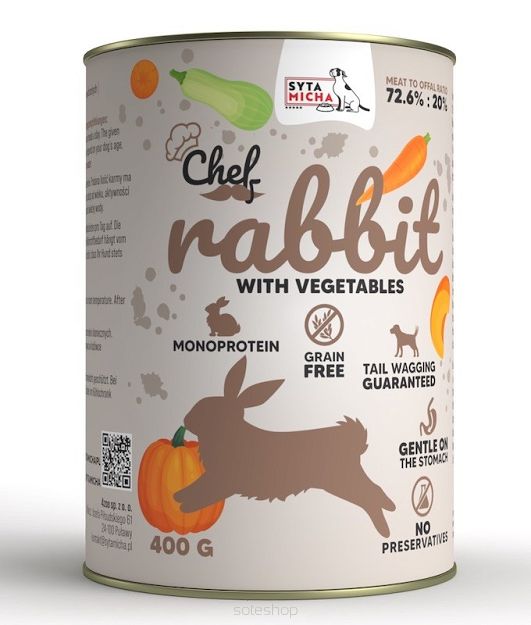 Syta Micha – Chef – Królik z warzywami – Adult
