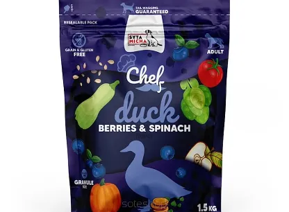 Syta Micha - Kaczka, jagody i szpinak 1.5kg - Sucha karma dla psa