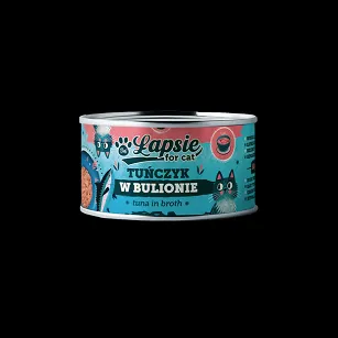 Łapsie Filet z tuńczyka w bulionie z łososiem 80g
