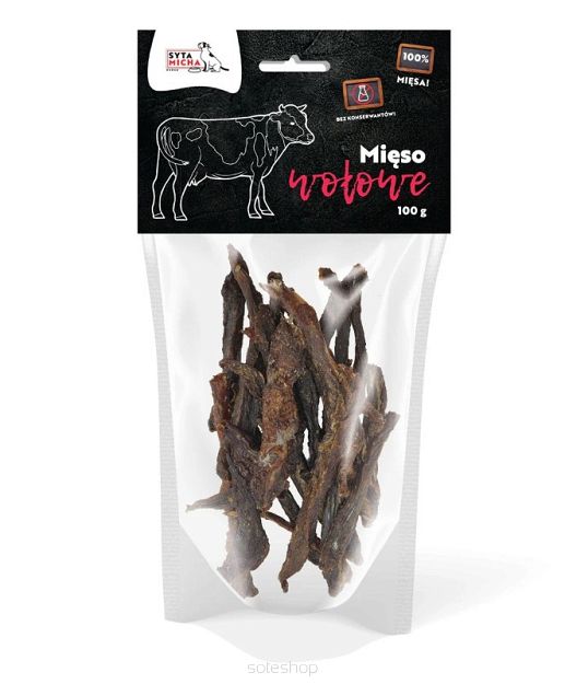 Syta micha – Suszone mięso wołowe 100g