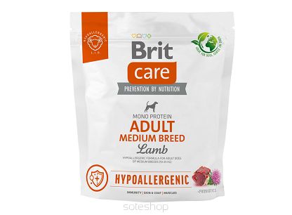 Brit Care Dog Hipoalergiczna Adult Small Breed, jagnięcina, 1 kg