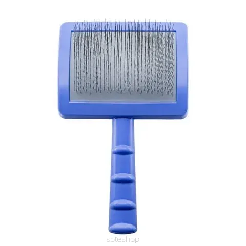 Tauro – TPL Szczotka z plastikowym trzonkiem, miękkie piny stal nierdzewna 11 mm, fiolet 17.5×10.6×6.2 cm