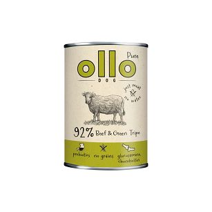 OLLO Pure karma mokra dla psa - Wołowina i Zielone Żwacze 400g